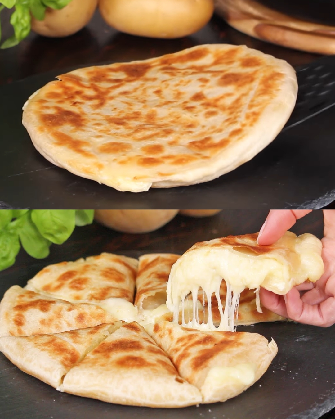 Potato Cheese Flatbread