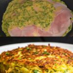 Zucchini, Ham, and Mozzarella Skillet Bake