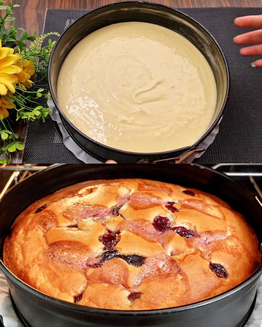 Cherry Syrup Vanilla Cake