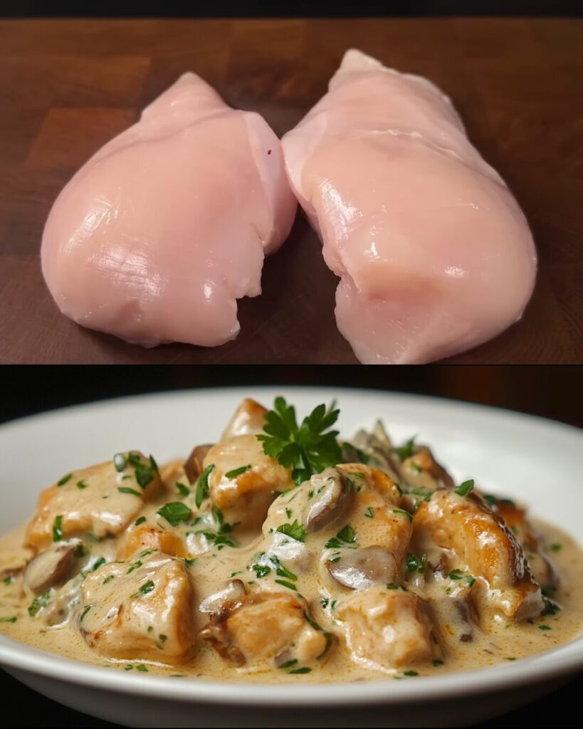 Creamy Garlic Mushroom Chicken
