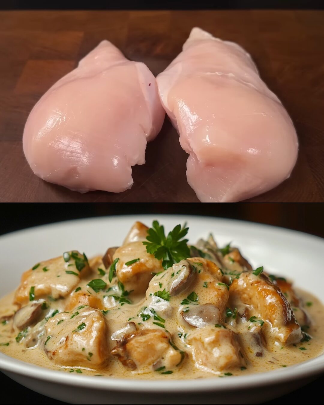 Creamy Garlic Mushroom Chicken