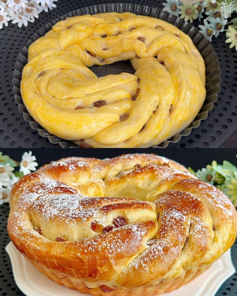 Soft Raisin-enriched Yeast Buns finished dish