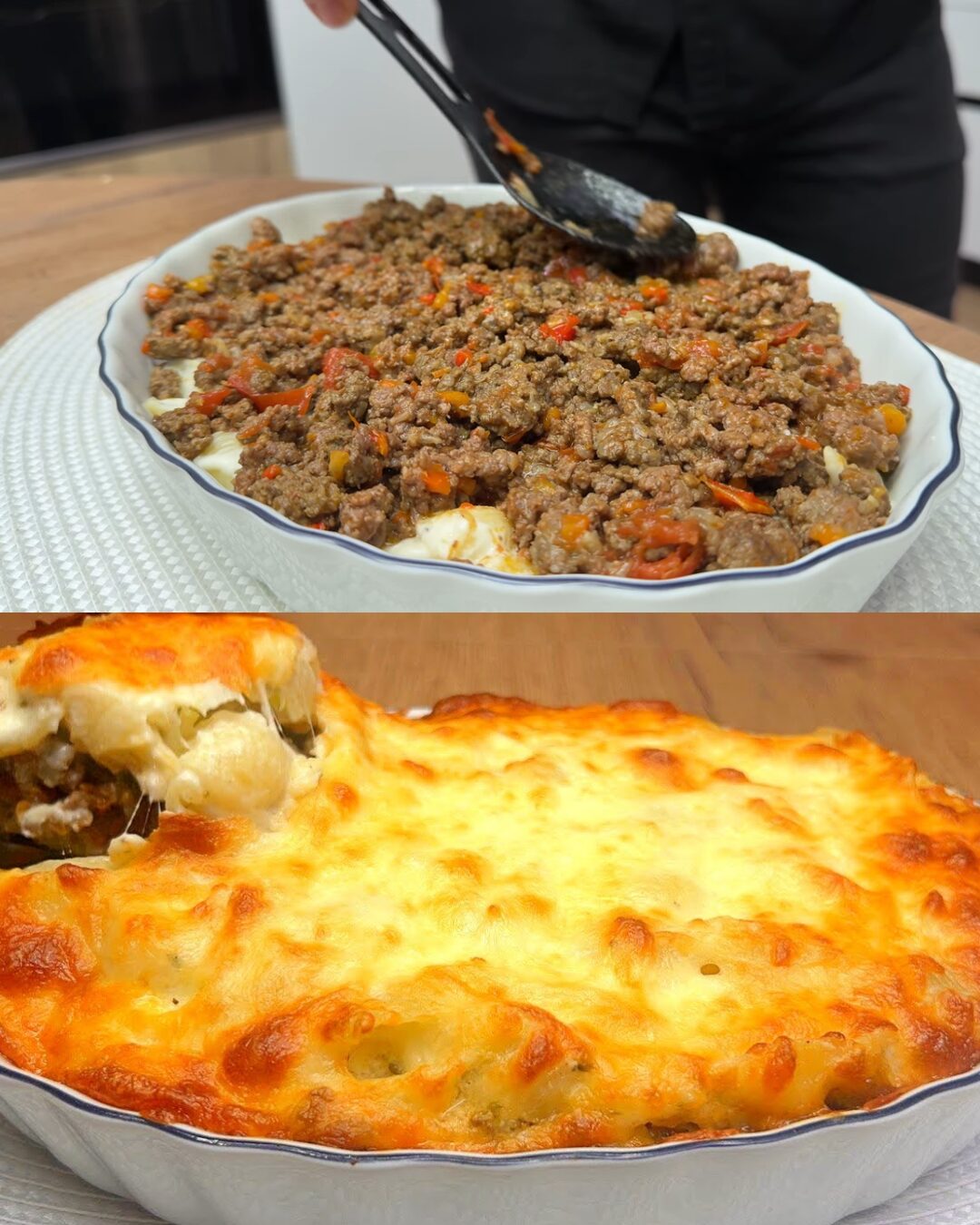 Cheesy Beef & Veggie Pasta Casserole