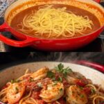 Spicy Garlic–Anchovy Shrimp Linguine