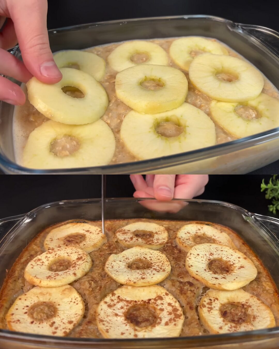 Baked Apple Banana Oatmeal Cake – A Wholesome and Delicious Breakfast Treat