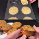 Baked Apple Oatmeal Cake with Nuts – A Wholesome and Easy Breakfast Delight