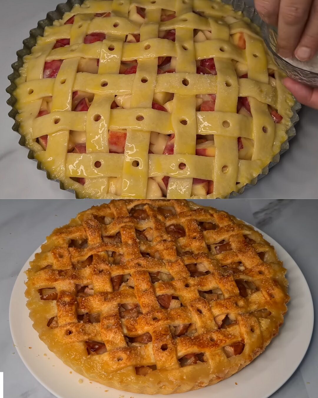 Rustic Apple Tart with Flaky Butter Crust – A Timeless Classic with a Golden Twist