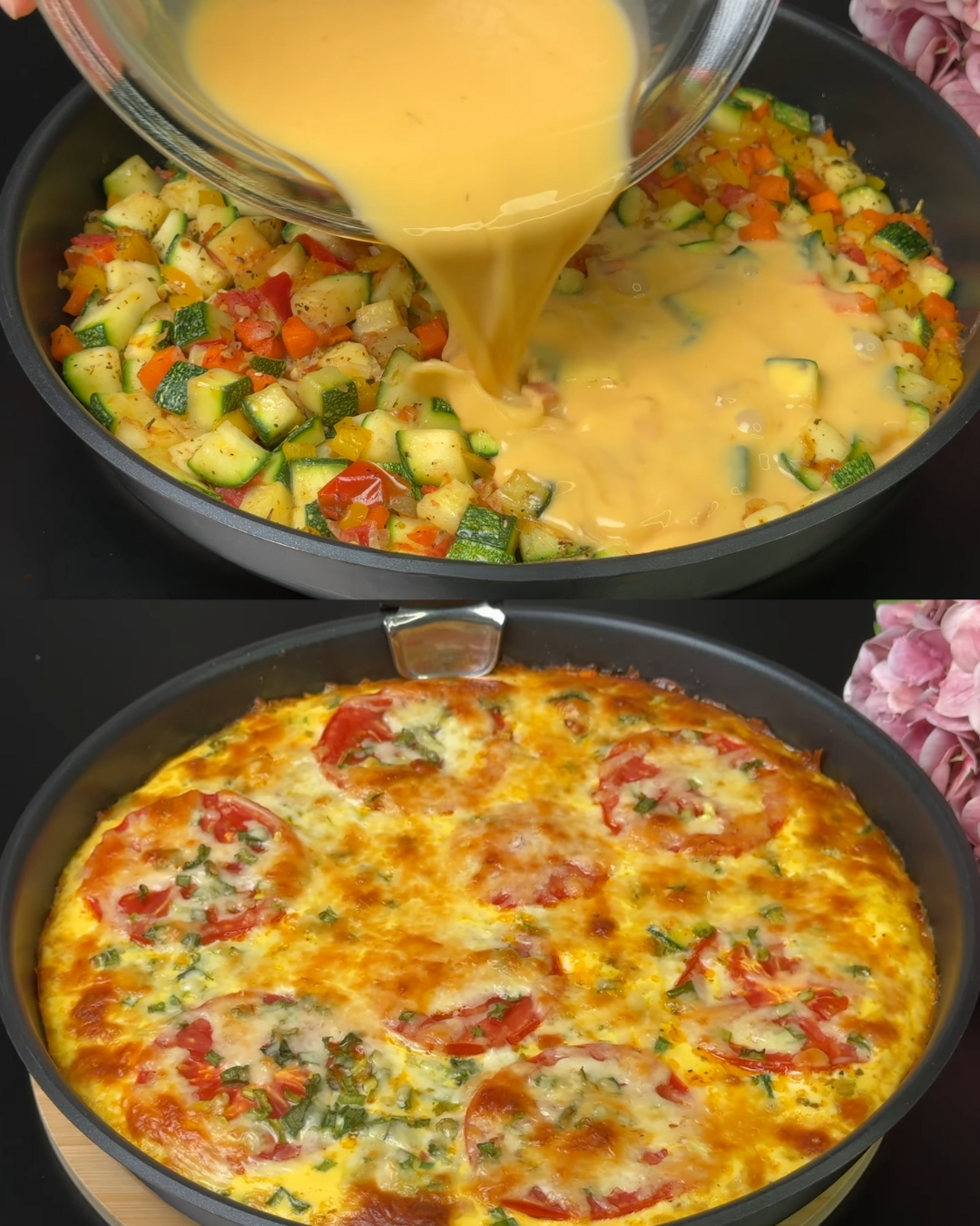 Baked Chicken, Potato, and Vegetable Casserole with Mozzarella and Feta