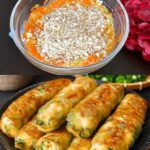 Zucchini and Carrot Veggie Cakes with Creamy Dill Sauce