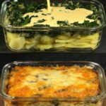 Cheesy Baked Spinach and Potato Casserole