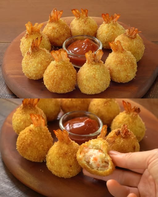 Fried Potato Shrimp! Irresistibly Crunchy with a Soft, Savory Core