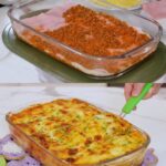 Creamy Meat Lasagna with Two Sauces