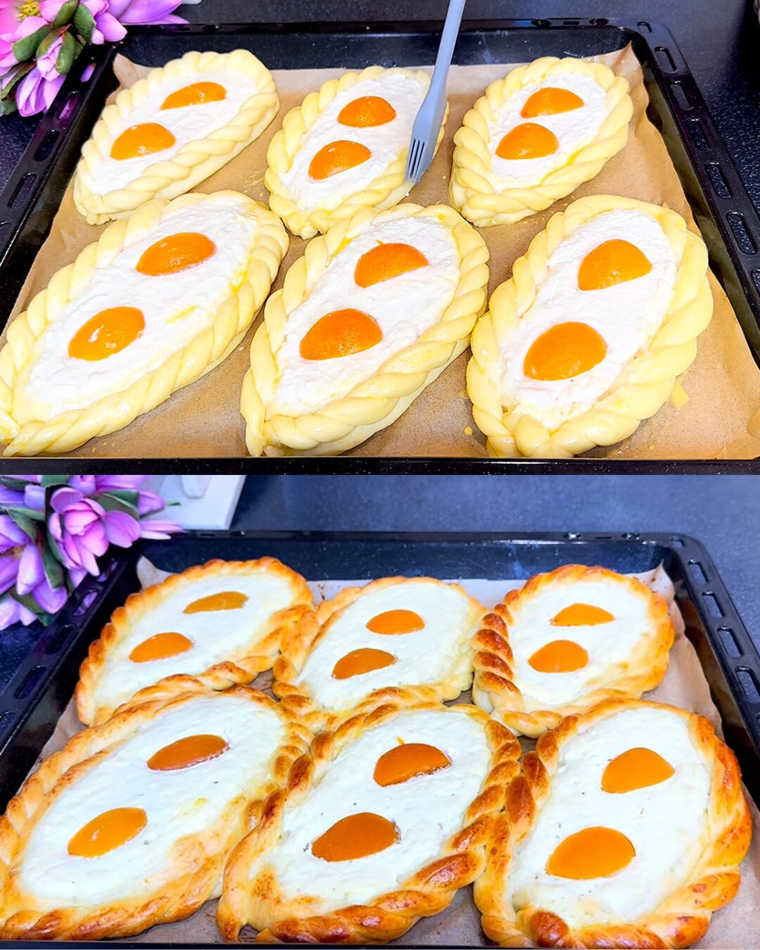 Sweet Cottage Cheese Buns