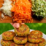 Savory Zucchini and Potato Fritters with Mozzarella