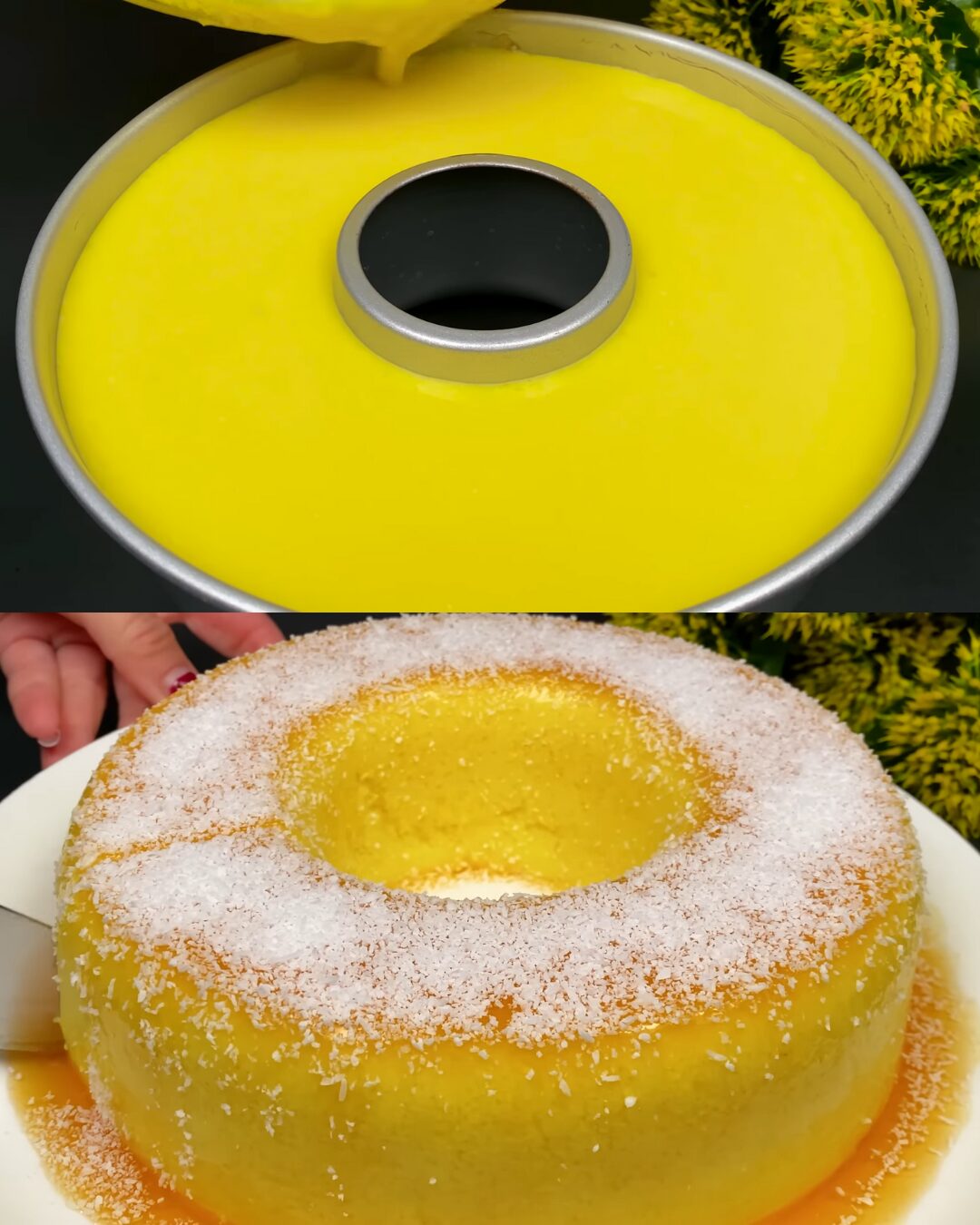 Tropical Pineapple Coconut Jelly Dessert