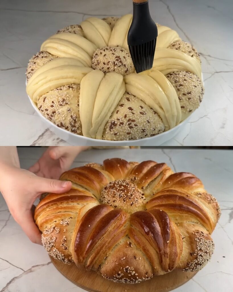 Soft Sesame-Encrusted Dinner Rolls finished dish