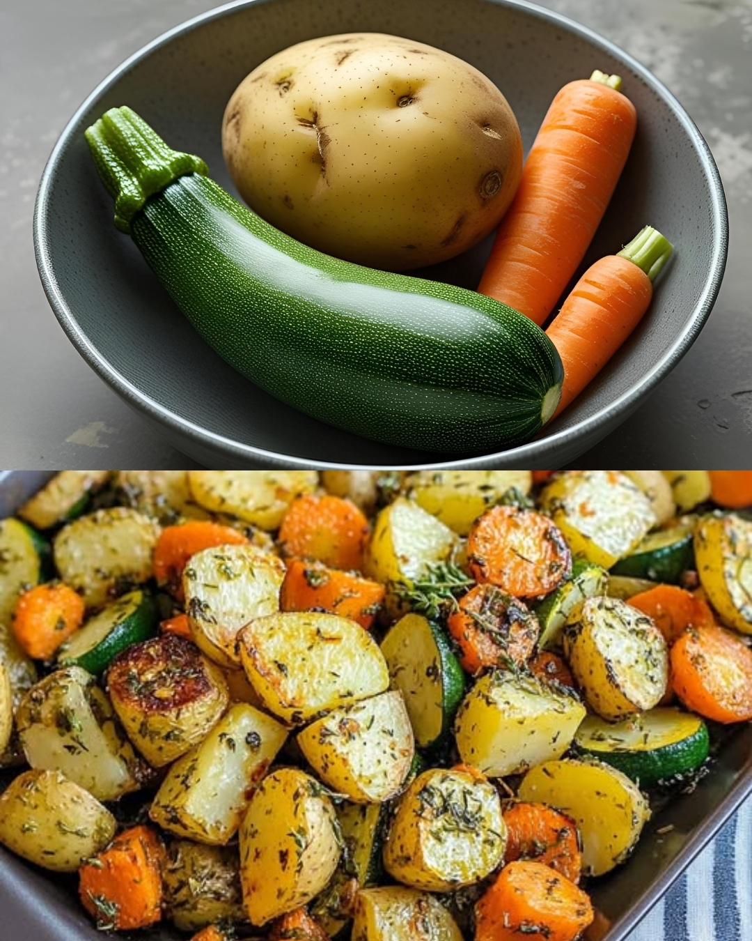 Garlic Herb Oven Vegetables – Perfect Roasted Potatoes, Carrots, and Zucchini