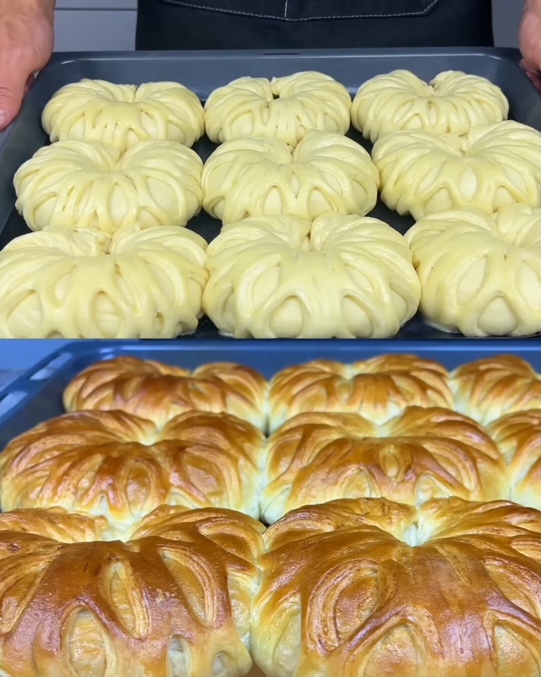 Coconut Cream-Filled Braided Rolls