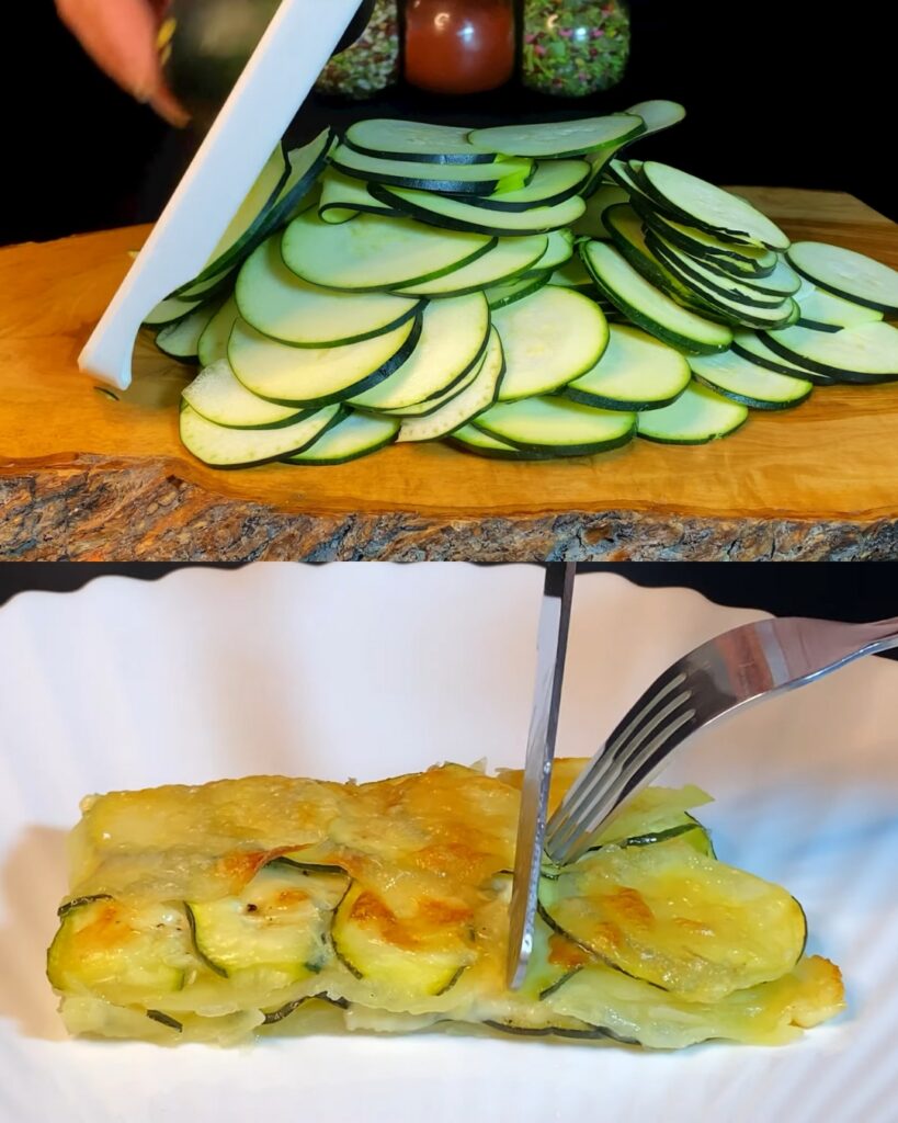 Baked Zucchini and Potato Parmesan Rounds finished dish