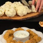 Baked Cauliflower Patties with Garlic-Yogurt Sauce – A Crispy, Healthy Delight