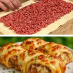 Cheesy Minced Meat Puff Pastry Pockets