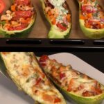 Zucchini Chicken Bake with Mozzarella and Veggies
