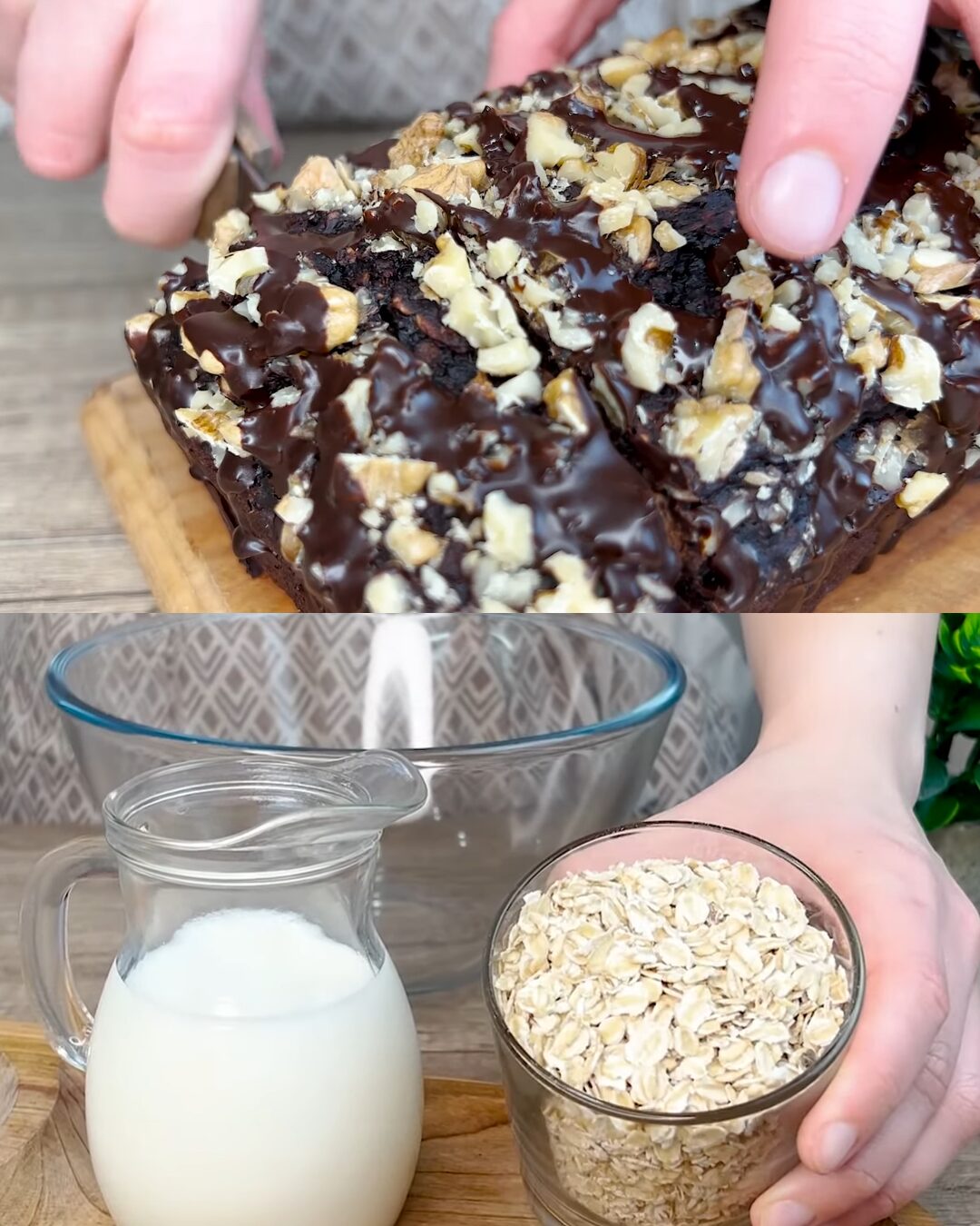 Healthy Banana Chocolate Oat Cake