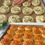 GARLIC HERB STUFFED CHEESE BREAD (TURKISH STYLE)
