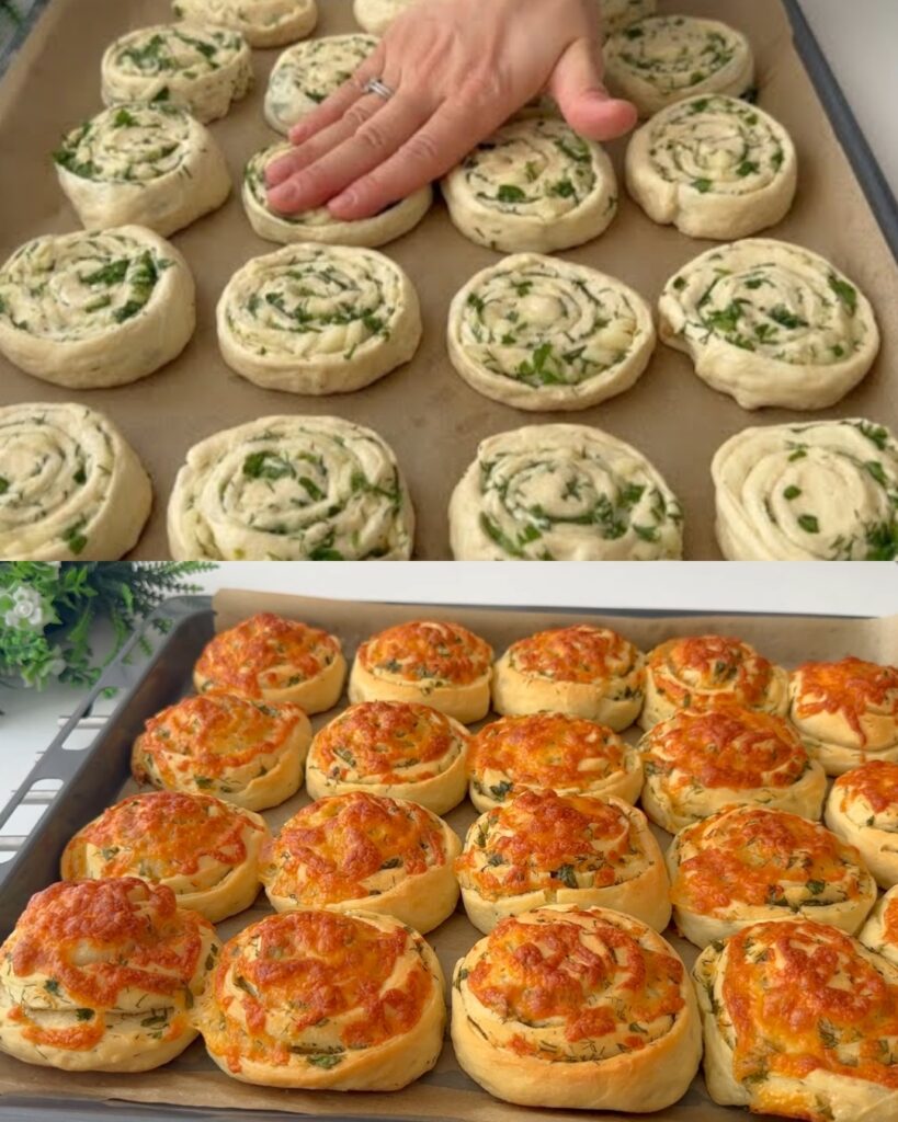 GARLIC HERB STUFFED CHEESE BREAD (TURKISH STYLE)