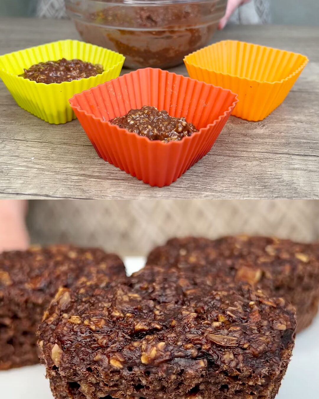 Flourless Banana Cocoa Oat Cake