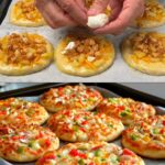 Mini Chicken and Potato Pizzas