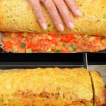 Oven-Baked Chicken and Vegetable Egg Casserole with Cheese