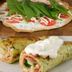 Zucchini & Egg Rolls with Bacon & Cream Cheese