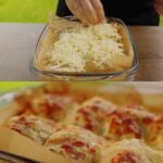 Mozzarella-Stuffed Chicken Rolls with Creamy Vegetable Salad