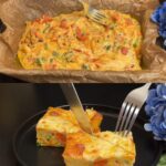Savory Baked Vegetable Frittata with Mozzarella and Fresh Herbs