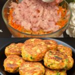 Crispy Chicken and Vegetable Patties with Parmesan and Herbs