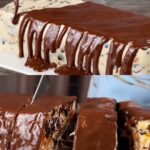No-Bake Yogurt Cottage Cheese Cake with Dried Fruits and Walnuts