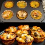 Savory Chicken & Mushroom Muffins with Melty Mozzarella