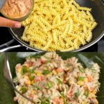 Creamy Tuna Pasta Salad with Corn, Carrot, and Celery