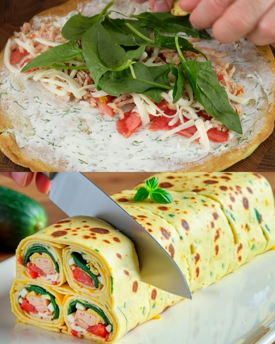 Zucchini and Egg Pancake Rolls: A Wholesome Delight