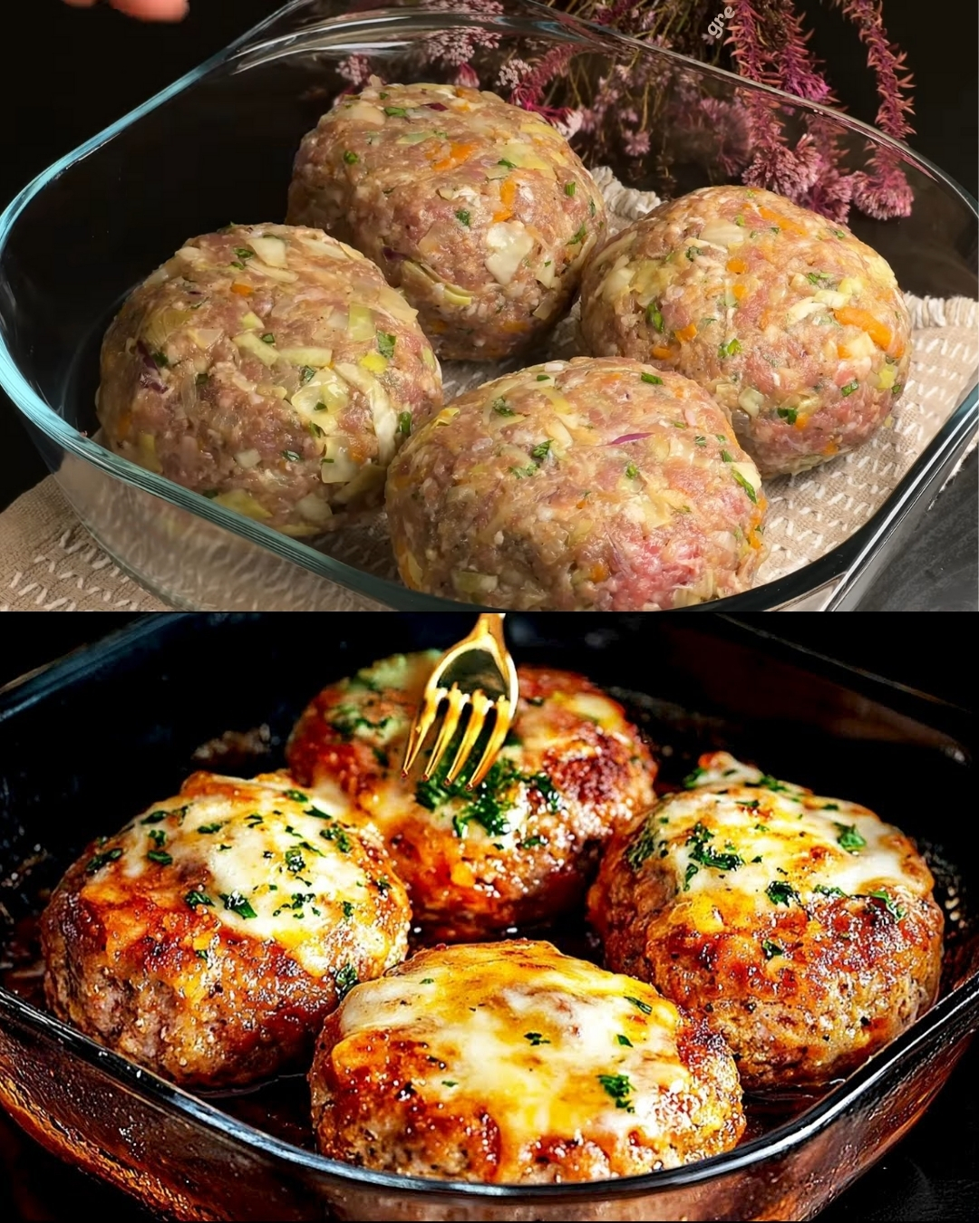 Cheese-Stuffed Meatballs with Rice Center and Tomato Mustard Sauce