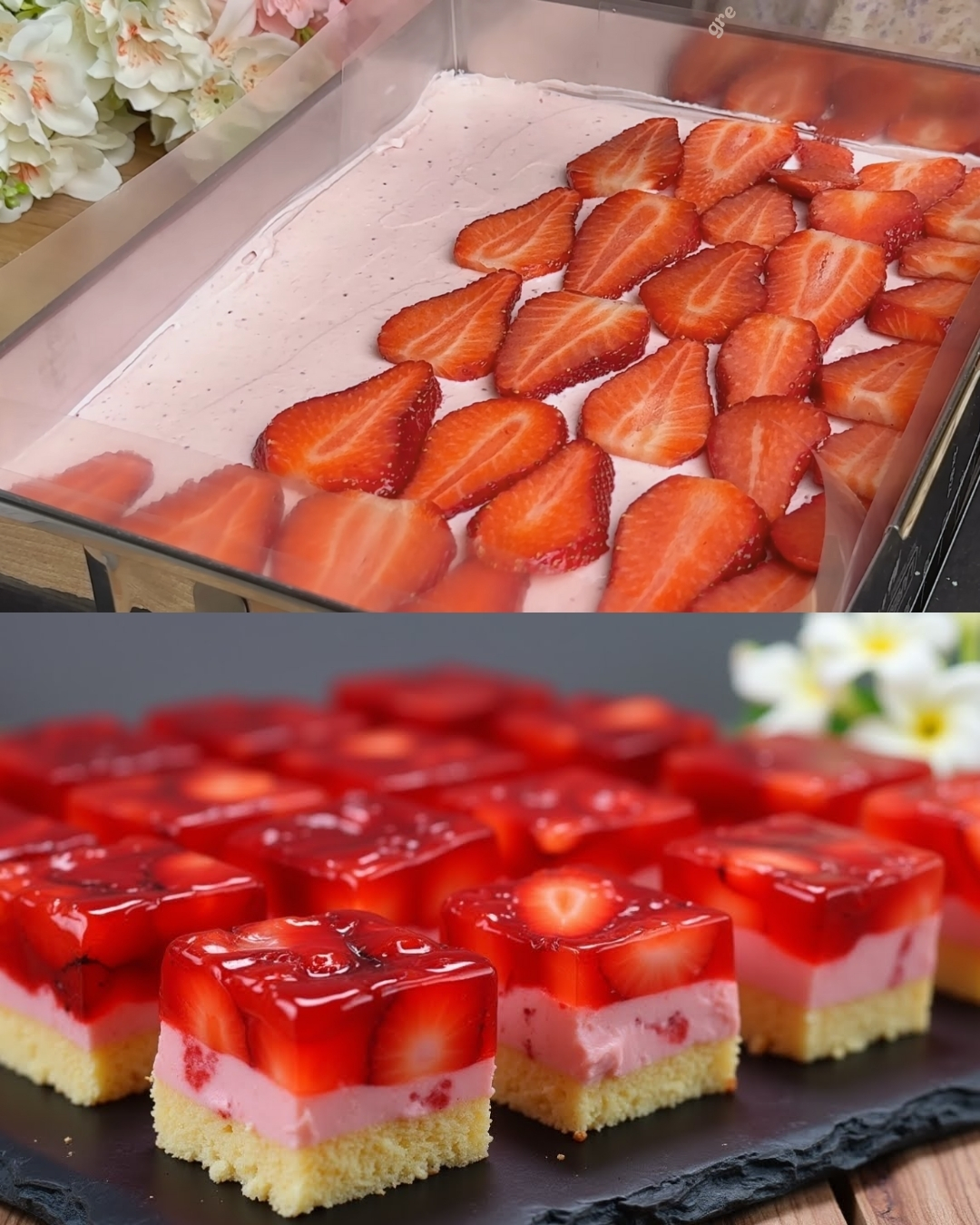 Strawberry White Chocolate Cream Cake