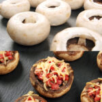 Stuffed Mushrooms with Salami and Cheese