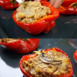Peppers Stuffed with Mashed Potatoes and Meat