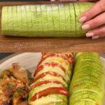 Baked Zucchini Mélange with Garlic, Veggies & Cheese