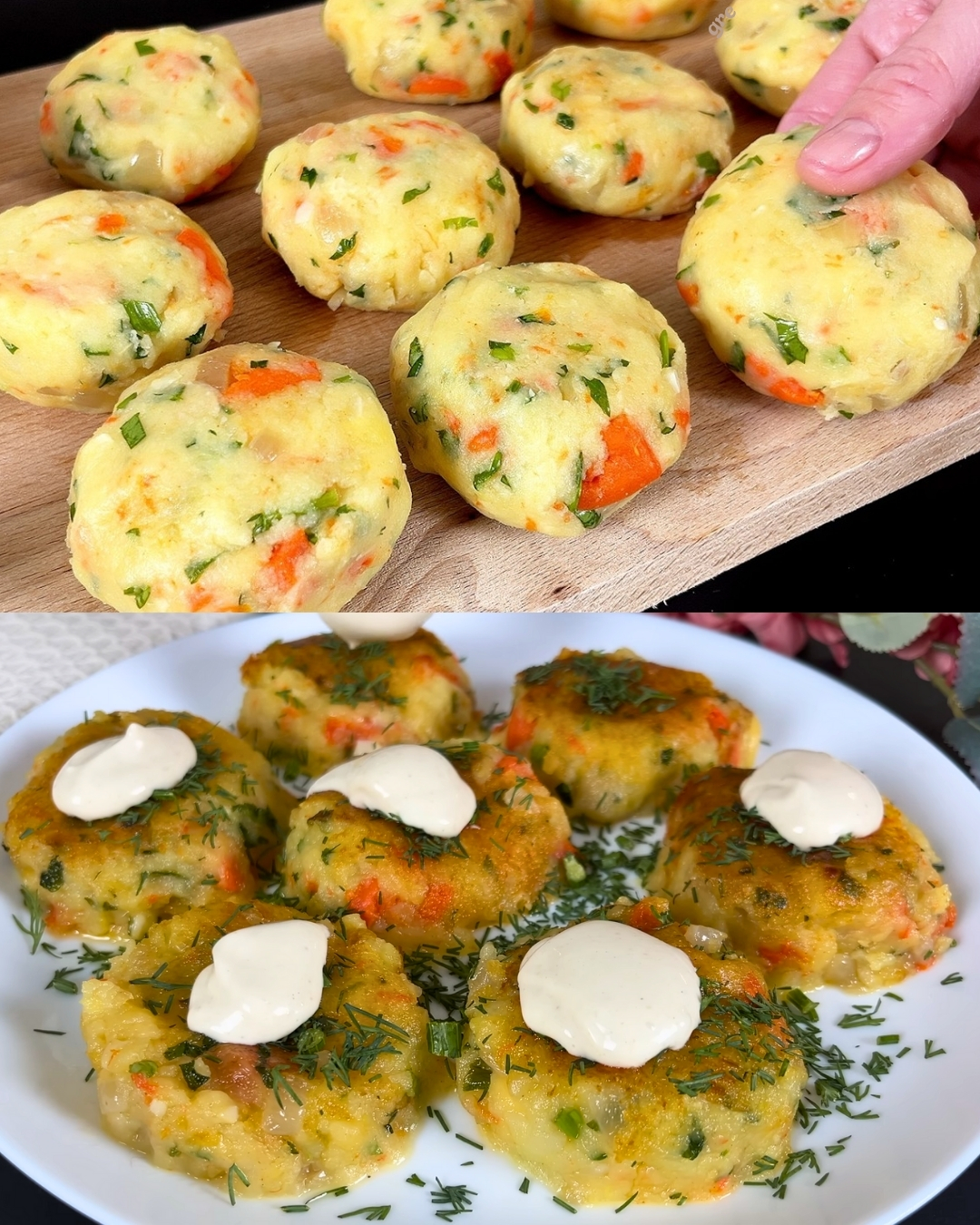 Cheesy Vegetable Patties with Creamy Yogurt Mustard Dip