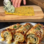 Baked Zucchini-Carrot Patties with Spinach Cream Cheese Filling