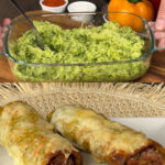 Baked Zucchini and Potato Fritters with Meat and Cheese Filling