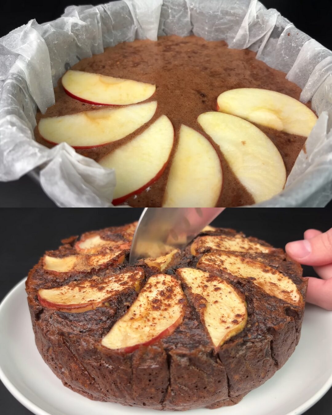 Healthy Baked Banana Apple Oatmeal Cake