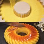 Creamy Banana Orange Jelly Dessert with Agar-Agar